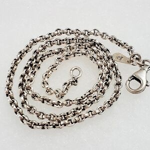 Silpada 925 Sterling Silver Rolo Link Chain Necklace N1208